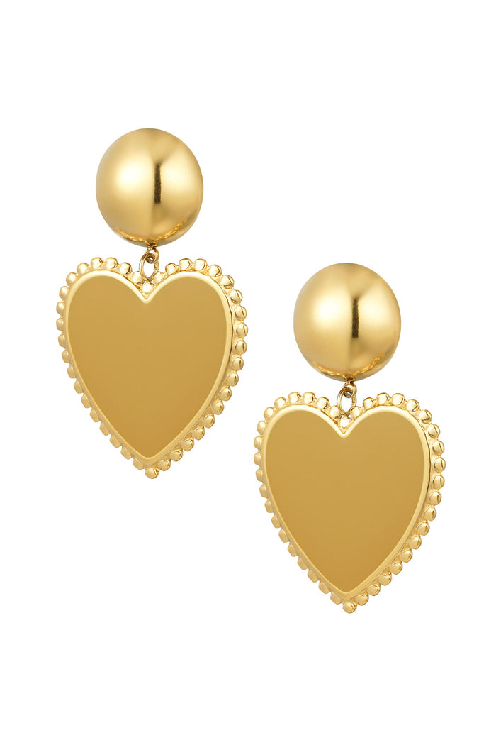 CLASSIC HEART EARRINGS - 4 COLORS