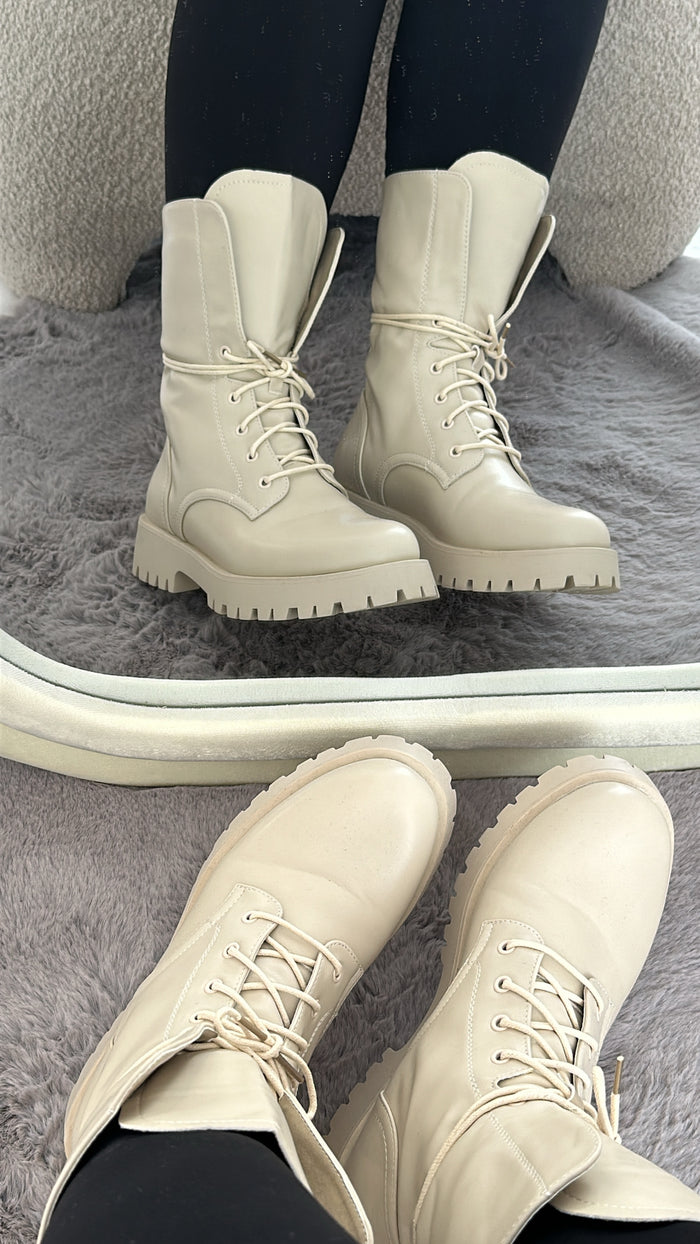 BOOTS LELA DE1051P / BEIGE