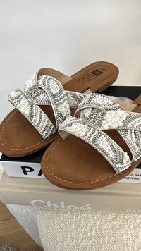 BEACH SLIPPER - WEISS