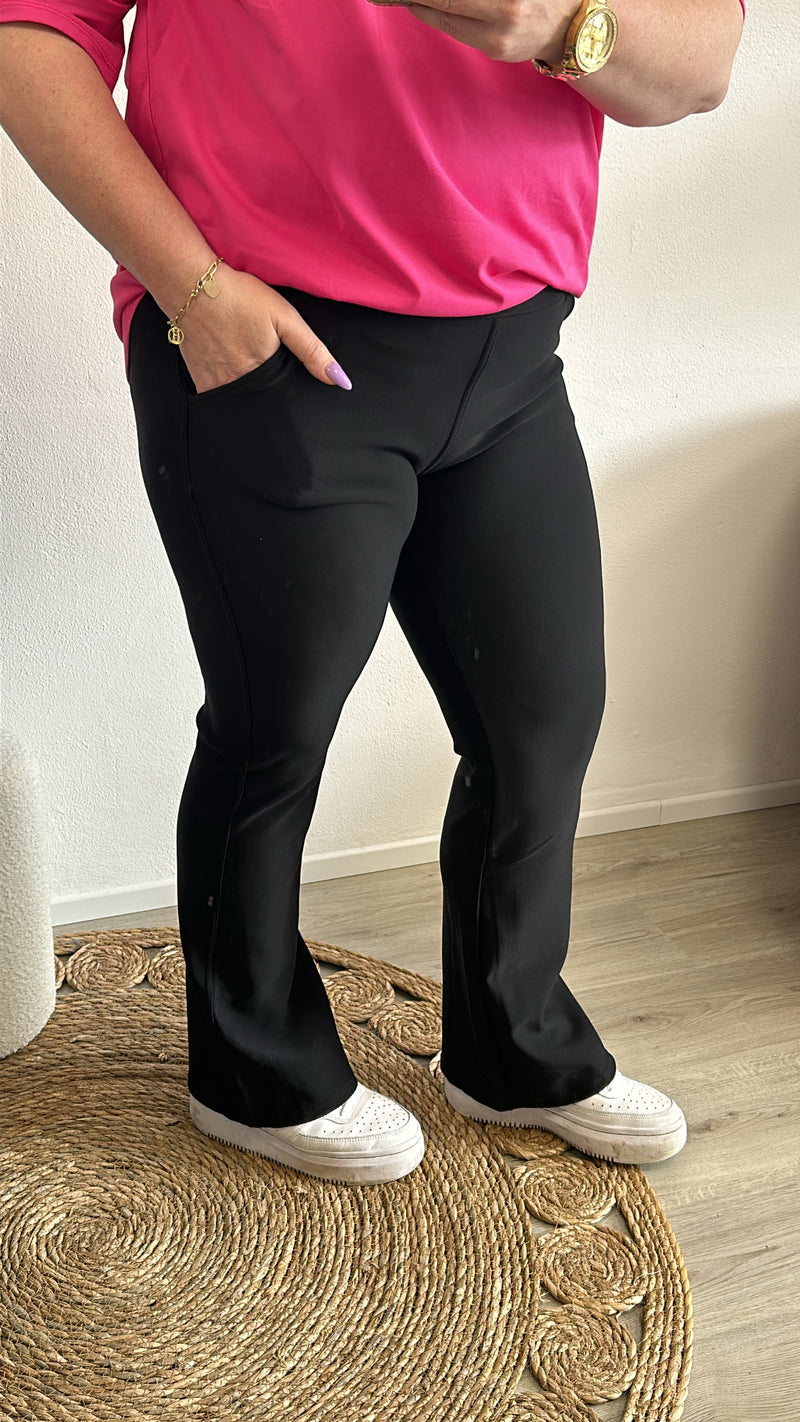 FLAIR TRAVEL TROUSER (36 t/m 52) - ZWART