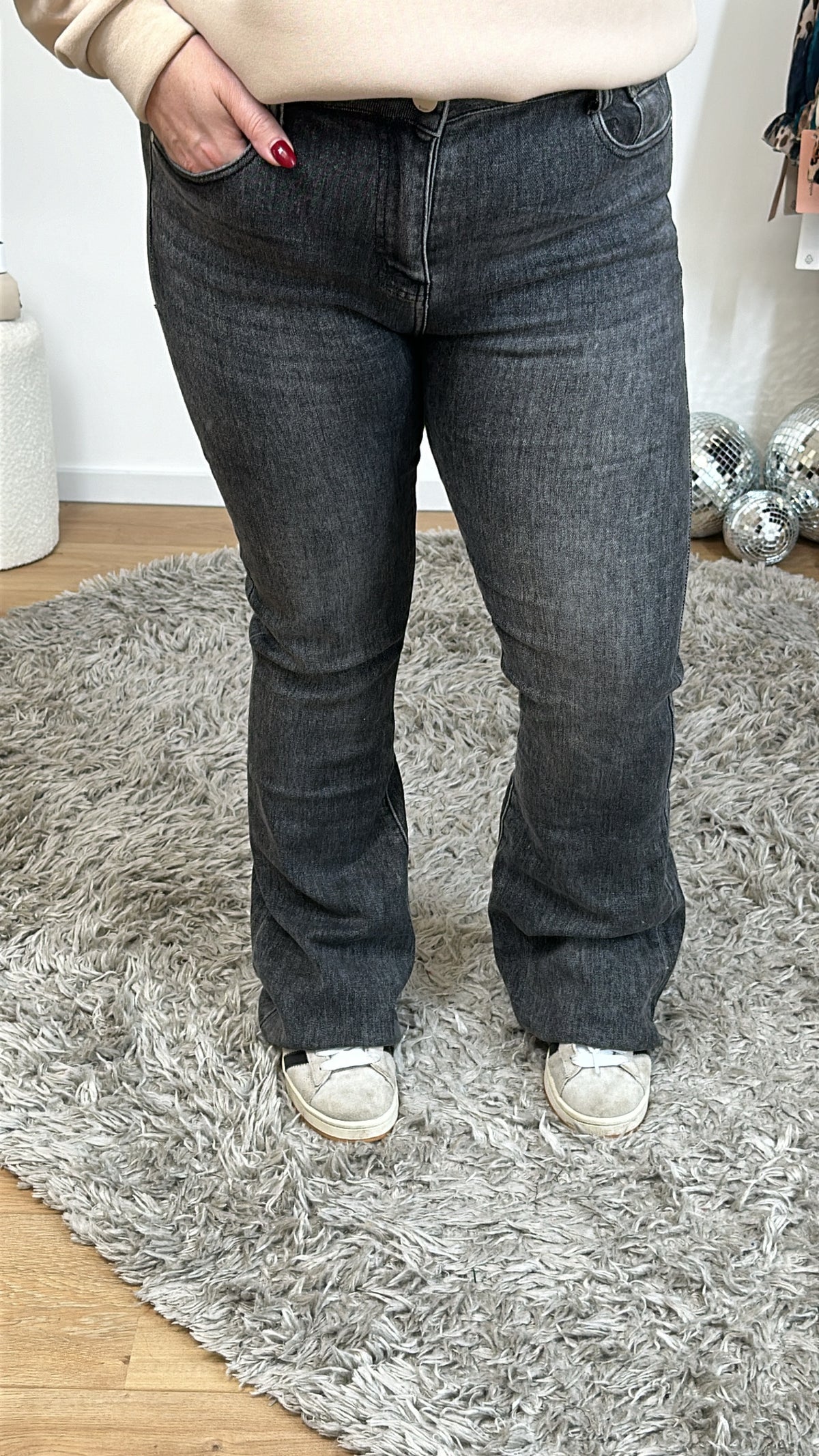 G-SMACK GREY JEANS FLAIR SKM691