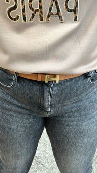 AVERY BELT - TAUPE