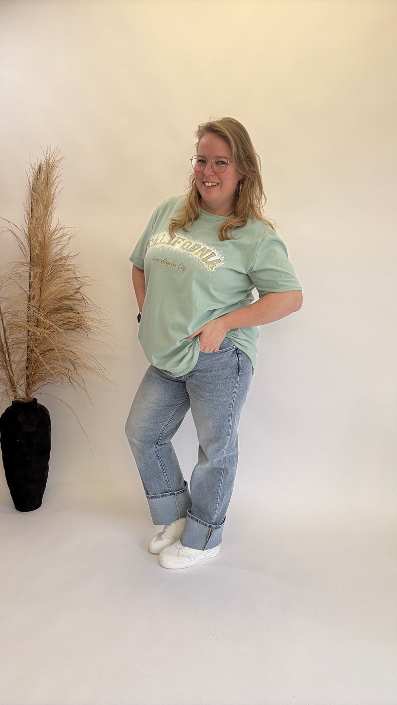 MOM WIDE LEG JEANS BRAND GOODIES DJ2456(40 to 48) - GRAY