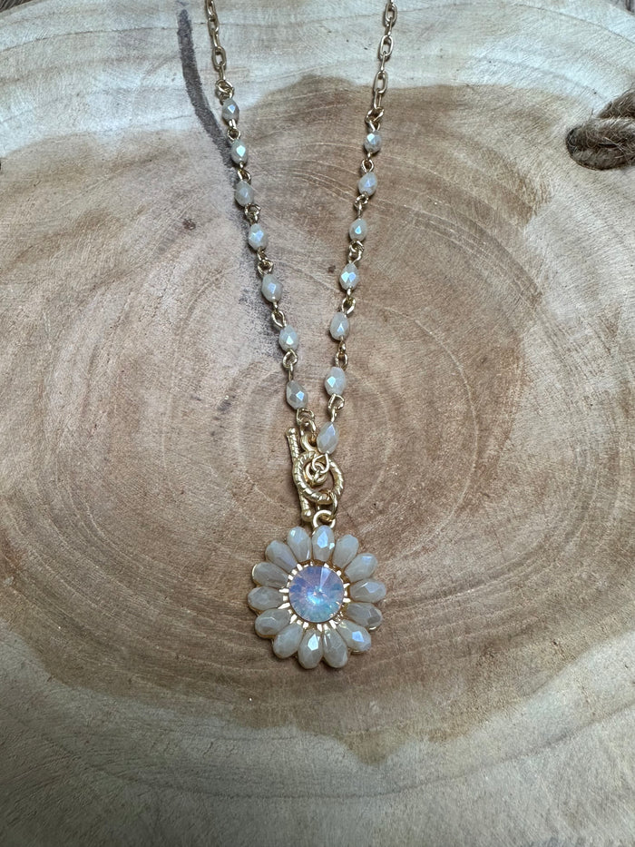 KETTING BLOEM DIAMOND