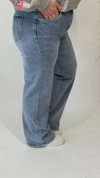 MOM WIDE LEG JEANS BRAND GOODIES DJ2456(40 to 48) - GRAY