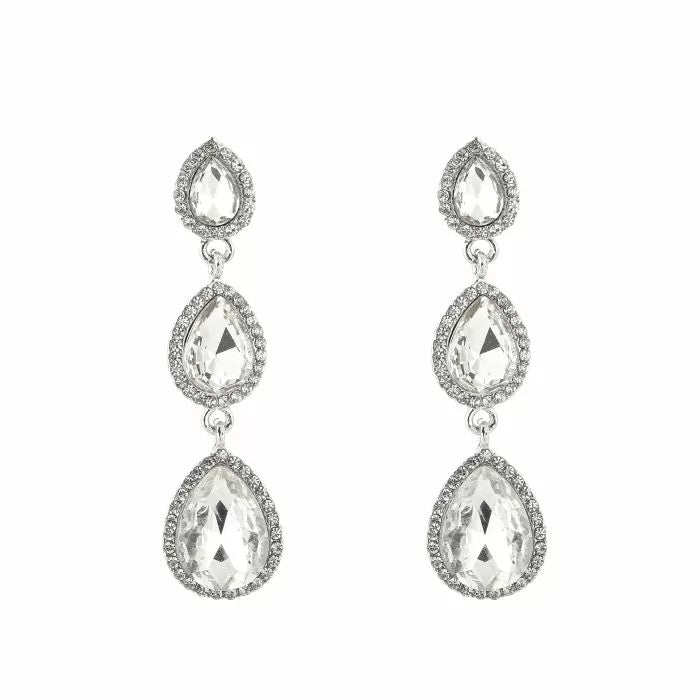 OVAL STONE EARRINGS - 2 COLORS