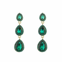 OVAL STONE EARRINGS - 2 COLORS