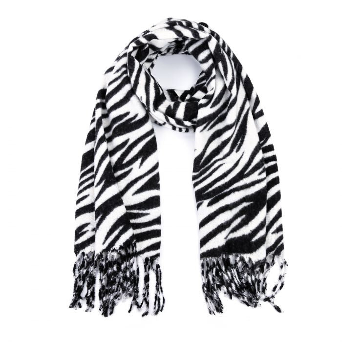 ZEBRA SCARF - BLACK/WHITE 