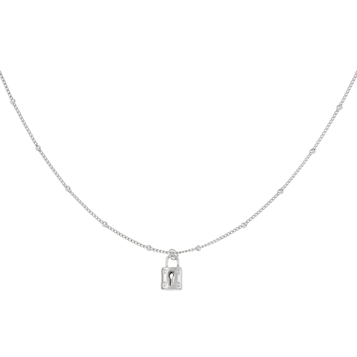 MAY LOCK NECKLACE - SILVER